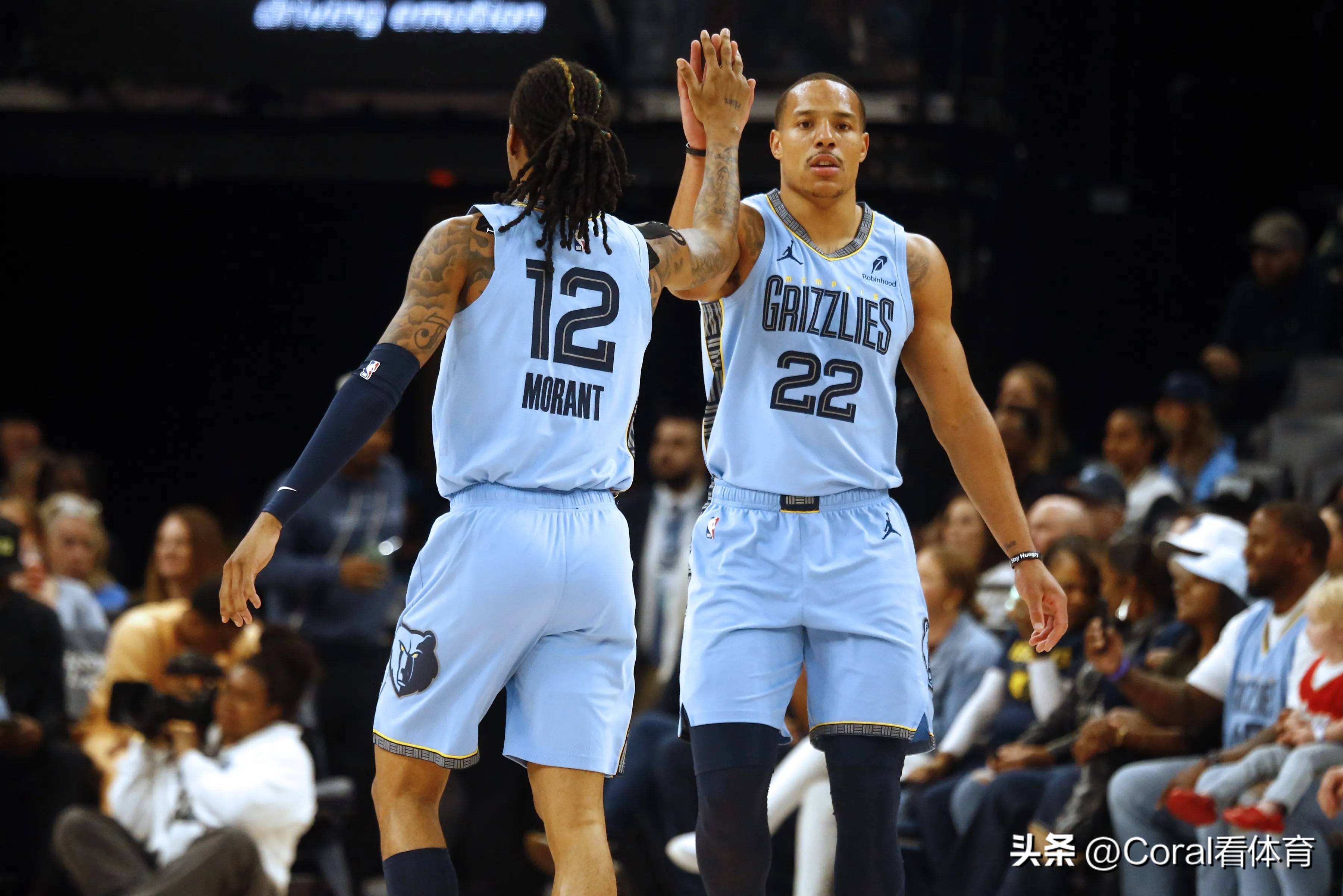 灰熊力克马刺，莫兰特砍下20+。